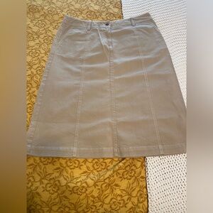 Boden Tan A-Line Knee-Length Skirt for Work